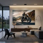 tableau moto photo
