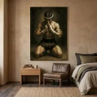 tableau muay thai boxeur