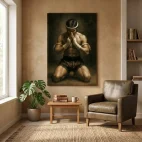 tableau muay thai boxeur