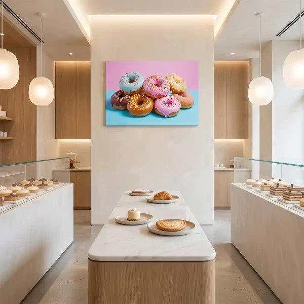 tableau pâtisserie donuts