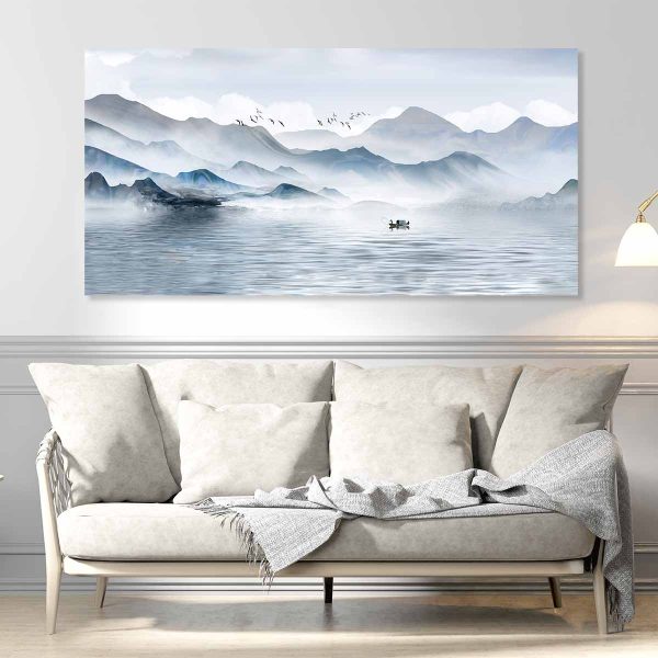 tableau paysage japonais