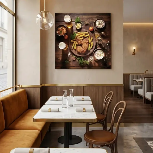 tableau restaurant brasserie composition