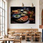 tableau restaurant espagnol plat