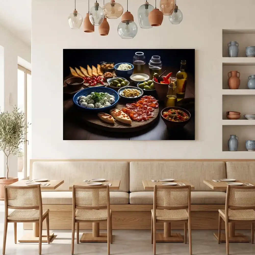 tableau restaurant espagnol plat tableau restaurant espagnol plat