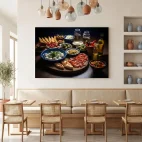 tableau restaurant espagnol plat