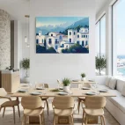 tableau restaurant grec paysage