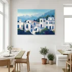 tableau restaurant grec paysage