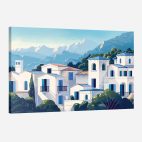 tableau restaurant grec paysage