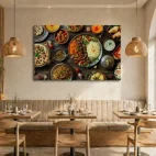 tableau restaurant indien traditionnel