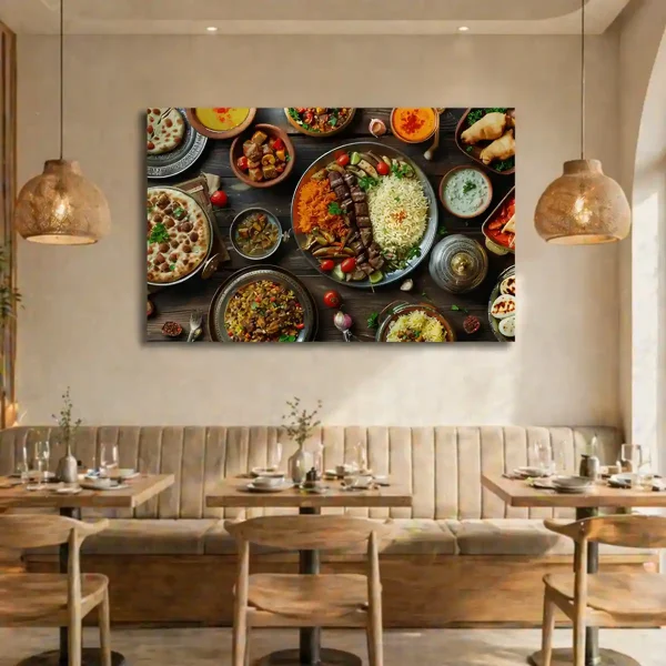 tableau restaurant indien traditionnel