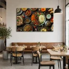 tableau restaurant indien traditionnel