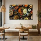 tableau restaurant indien traditionnel