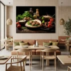 tableau restaurant libanais composition