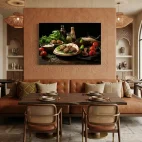 tableau restaurant libanais composition