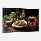 tableau restaurant libanais composition