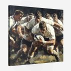tableau rugby peinture
