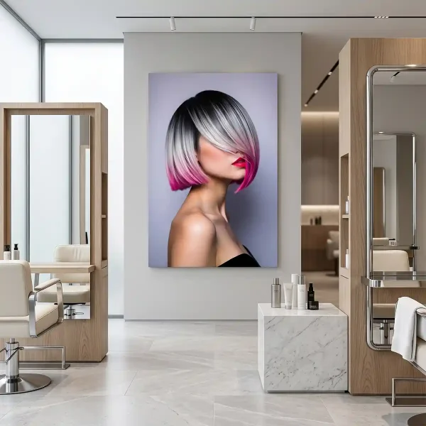 tableau salon de coiffure moderne