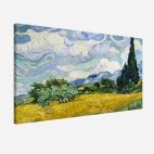 tableau Van Gogh-champ de blé avec cyprès