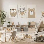 tableau chambre bébé animaux