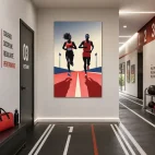 tableau deco athlétisme courreurs