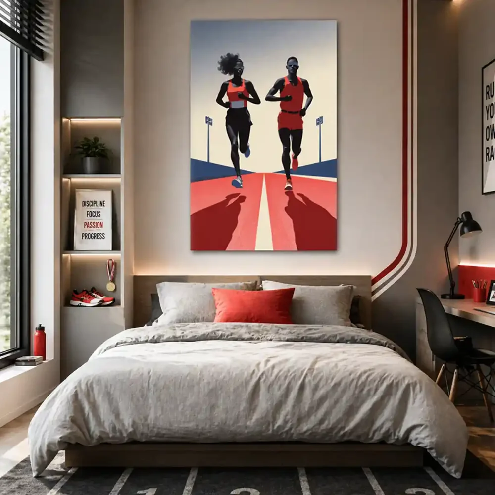tableau deco athlétisme courreurs tableau deco athlétisme courreurs