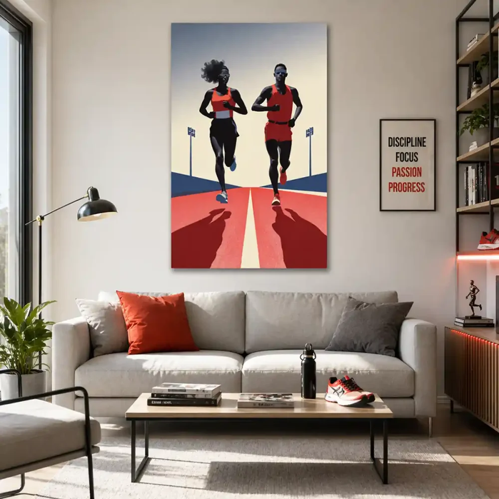 tableau deco athlétisme courreurs tableau deco athlétisme courreurs