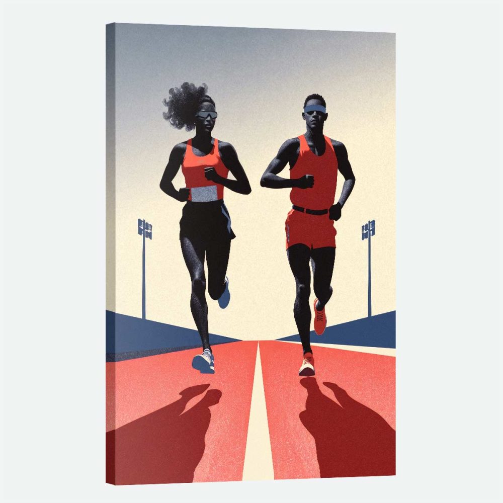 tableau deco athlétisme courreurs tableau deco athlétisme courreurs