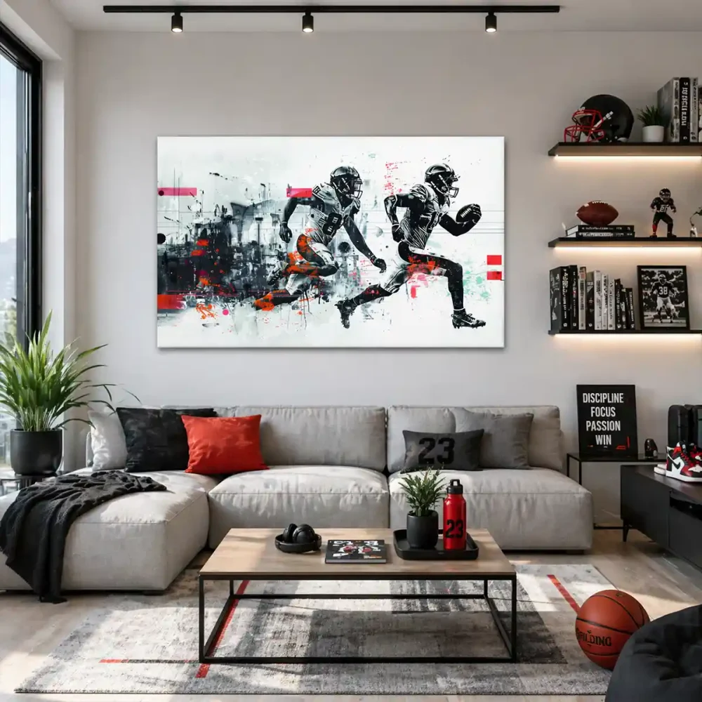 tableau football americain moderne tableau football americain moderne