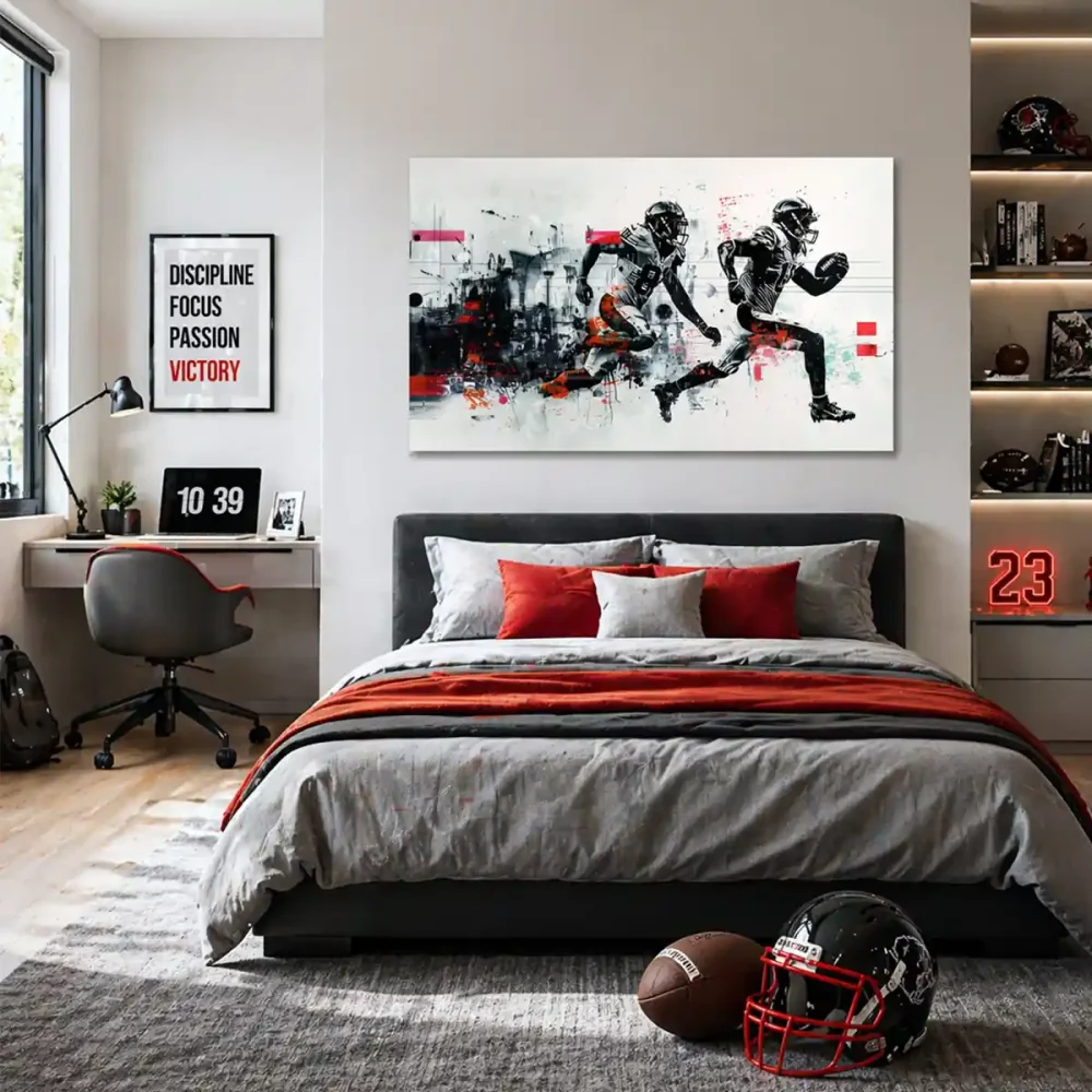 tableau football americain moderne tableau football americain moderne