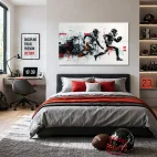 tableau football americain moderne