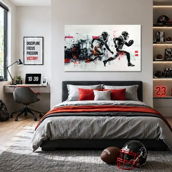 tableau football americain moderne