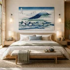 tableau Hokusai manoir d'Umezawa