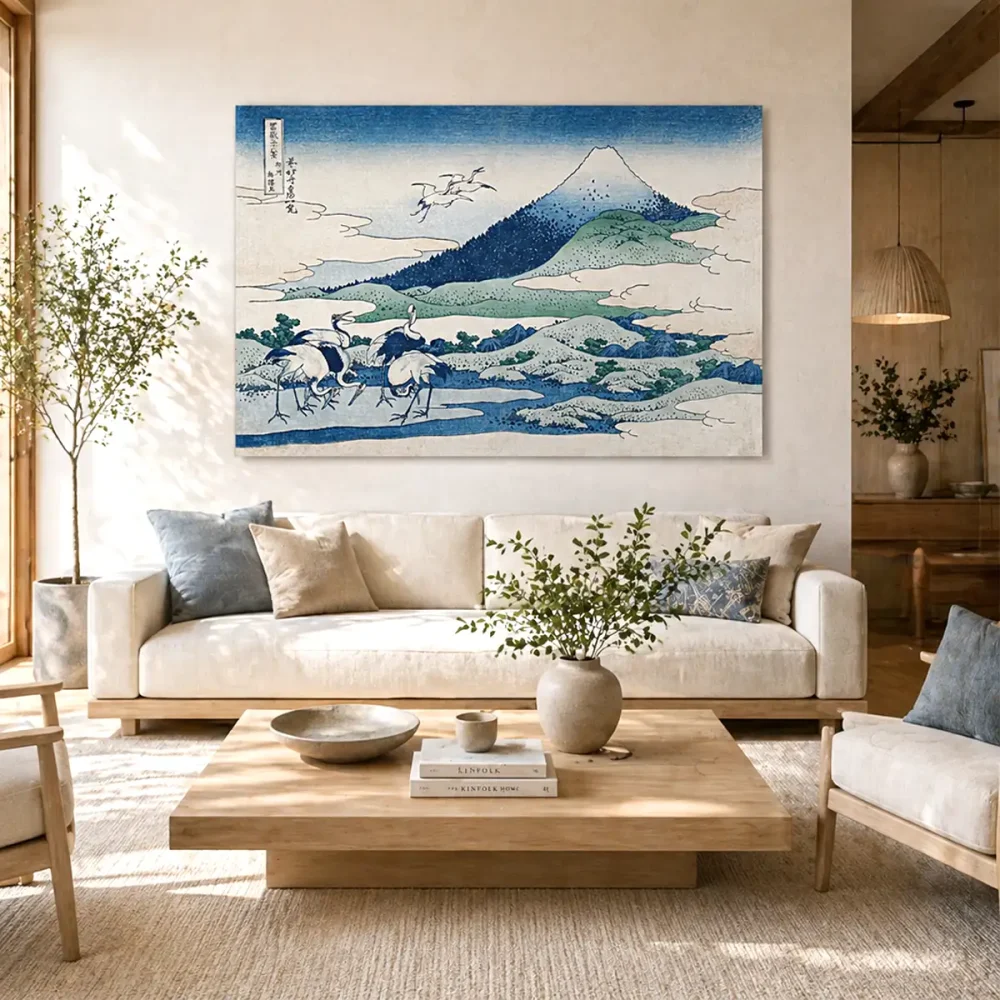 tableau Hokusai manoir d'Umezawa tableau Hokusai manoir d'Umezawa