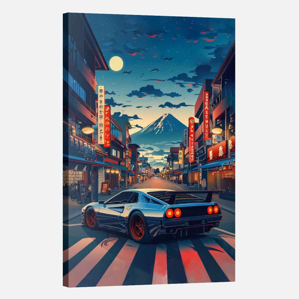 tableau manga voiture ville tableau manga voiture ville