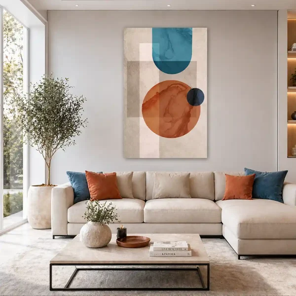 tableau minimaliste formes geometriques