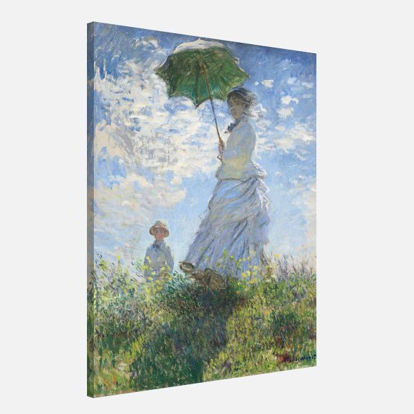 tableau Monet femme à l'ombrelle