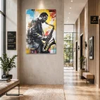 Tableau musique-jazz saxophone