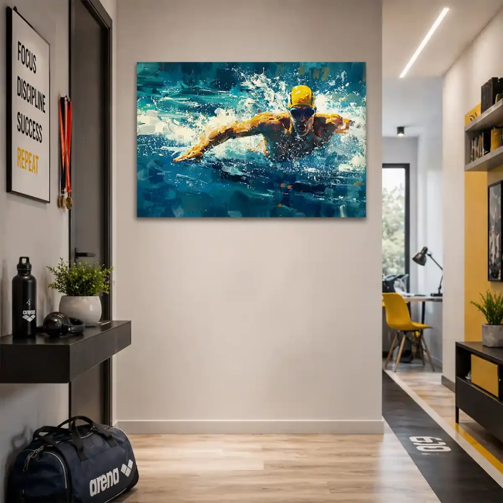 tableau natation peinture tableau natation peinture