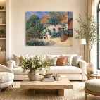 tableau Renoir scène du jardin