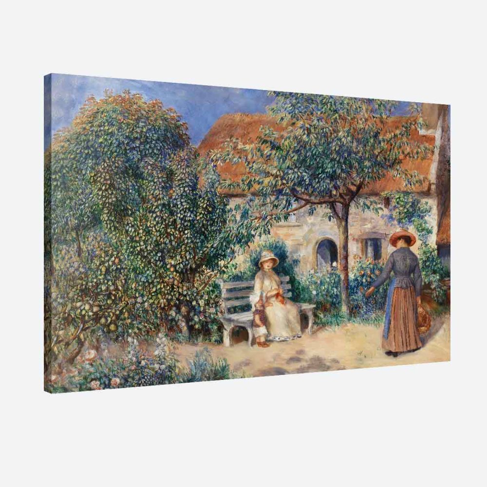 tableau Renoir scène du jardin tableau Renoir scène du jardin