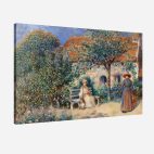 tableau Renoir scène du jardin