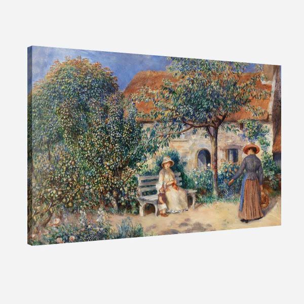 tableau Renoir scène du jardin
