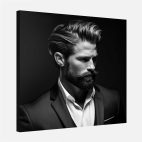 tableau salon de coiffure homme