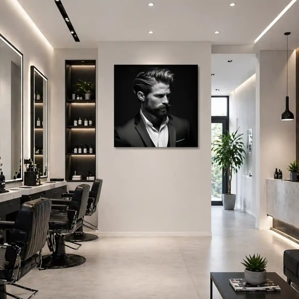 tableau salon de coiffure homme tableau salon de coiffure homme