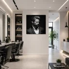tableau salon de coiffure homme