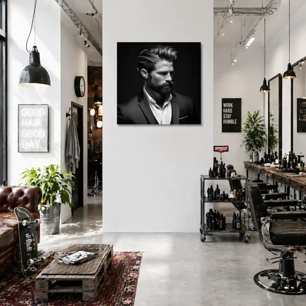 tableau salon de coiffure homme tableau salon de coiffure homme