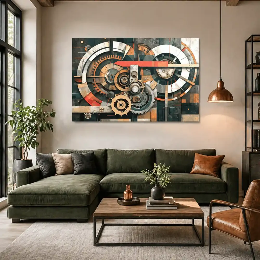 tableau style industriel engrenage tableau style industriel engrenage