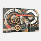 tableau style industriel engrenage