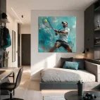 tableau tennis peinture