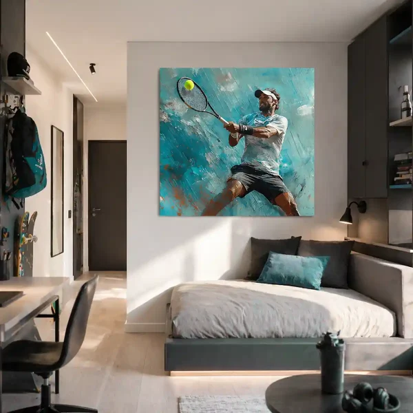 tableau tennis peinture